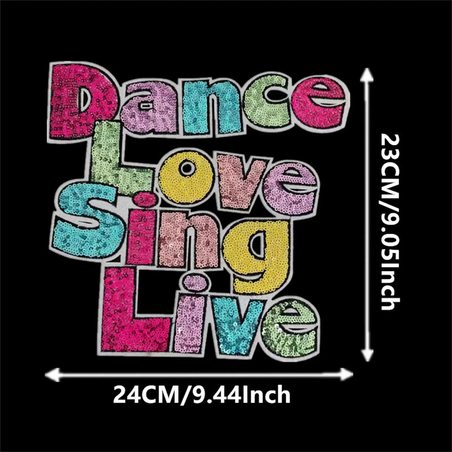 Clothing Women Shirt Top Diy Letter Patch Cartoon Sequins Deal With It T-shirt Iron On Patches For Clothes Stickers