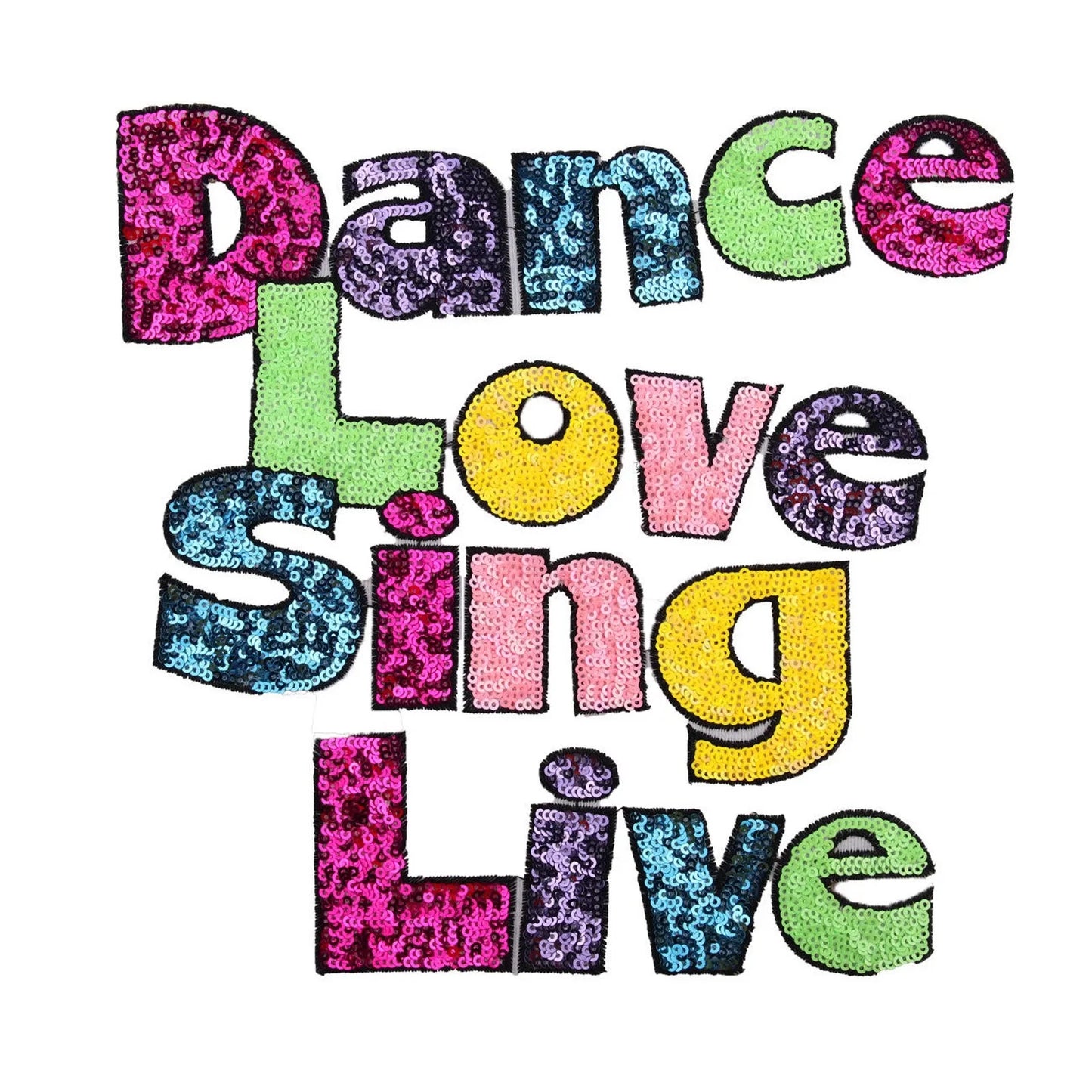 Clothing Women Shirt Top Diy Letter Patch Cartoon Sequins Deal With It T-shirt Iron On Patches For Clothes Stickers